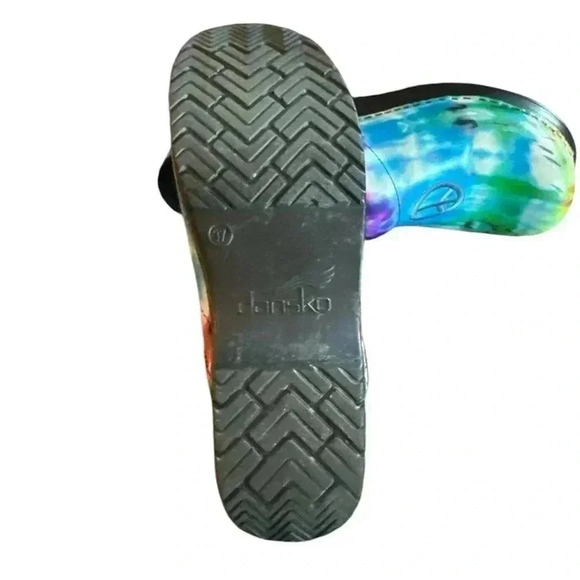 Dansko Peace Love Tye Dye Clogs - Picture 5 of 7